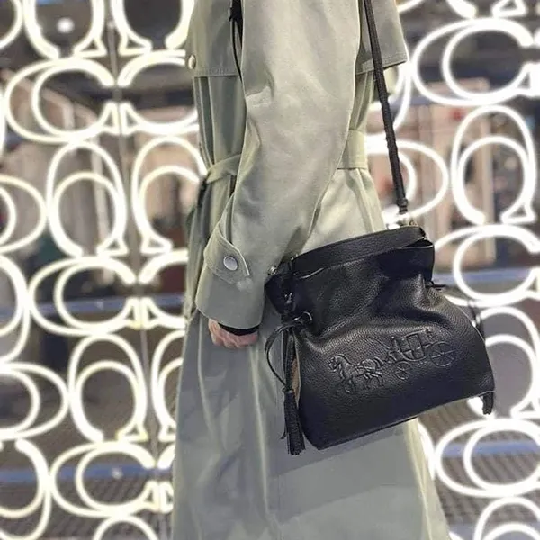 Túi Xách Tay Nữ Coach Andy Crossbody With Horse And Carriage CA213 Màu Đen