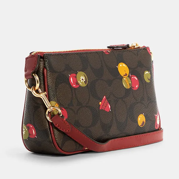 Túi Xách Tay Nữ Coach Nolita 19 In Signature Canvas With Ornament Print C7403 Màu Nâu - Túi xách - Vua Hàng Hiệu
