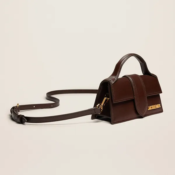 Túi Xách Tay Nữ Jacquemus Le Grand Bambino 213BA006-3100-850 Size 18 Màu Nâu Đậm