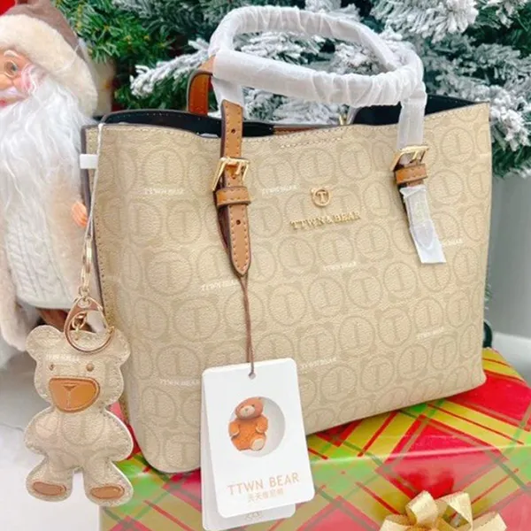 Túi Xách Tay Nữ TTWN BEAR TN2623 TN2847 Màu Nâu Khaki