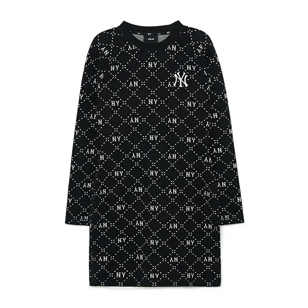 Váy Nữ MLB Monogram Jacquard New York Yankees 3FOPM0334-50BKS Màu Đen