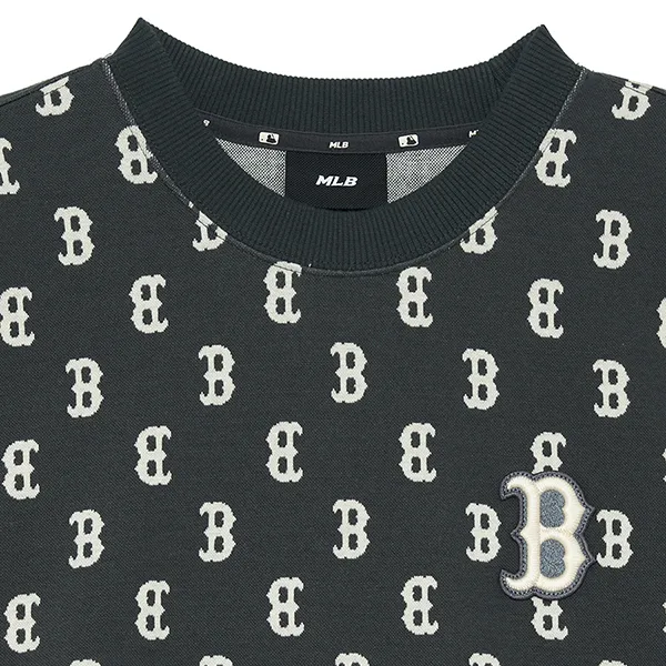 Váy Nữ MLB Overfit Jacquard Monogram Boston Red Sox 3FOPM0134-43CGS Màu Xám