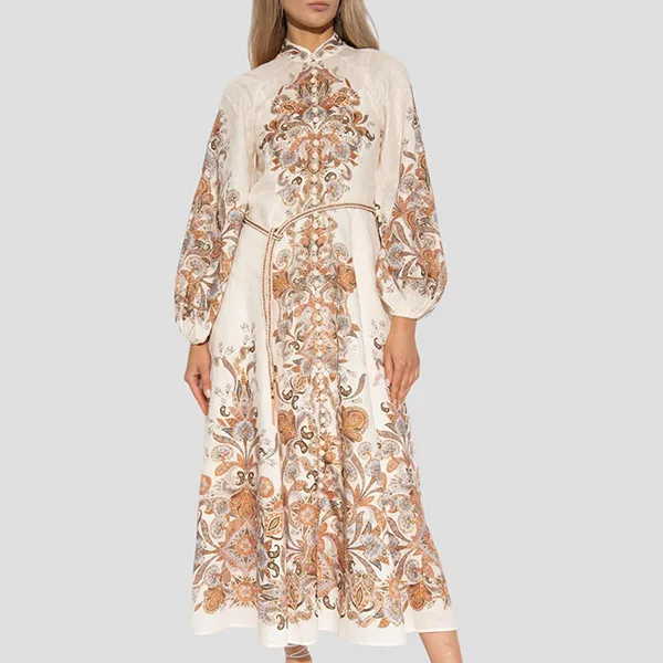Váy Nữ Zimmermann Devi Billow Printed 2354DSS231 IVOP Phối Màu - Thời trang - Vua Hàng Hiệu