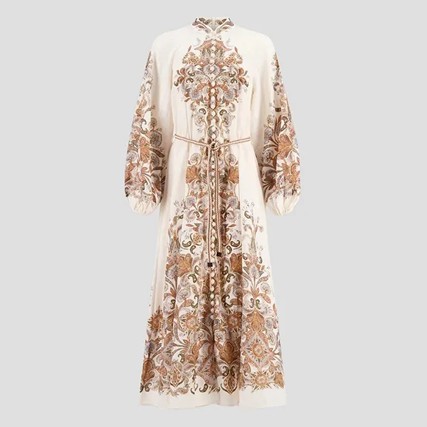 Váy Nữ Zimmermann Devi Billow Printed 2354DSS231 IVOP Phối Màu - Thời trang - Vua Hàng Hiệu