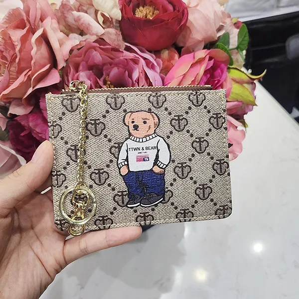 Ví Đựng Thẻ Nữ TTWN BEAR TT2449 TT2454 Màu Xám