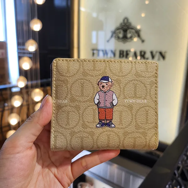 Ví Gập Nữ TTWN BEAR TT2207 TT2402 Viền Kaki