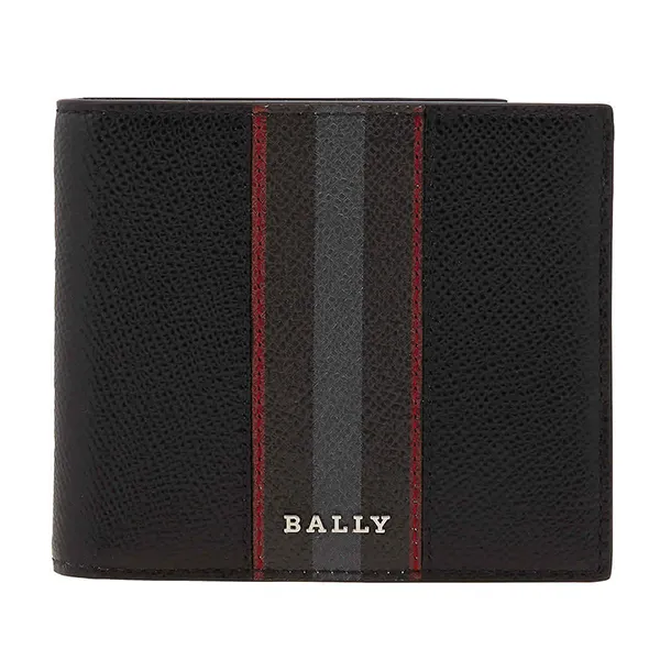Ví Nam Bally Men's Brasai Leather Wallet In Black 603743 Màu Đen - Túi xách - Vua Hàng Hiệu