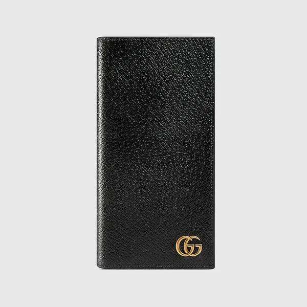 Ví Nam Gucci GG Marmont Leather Long ID Wallet 436023 DJ20T 1000 Màu Đen - 2