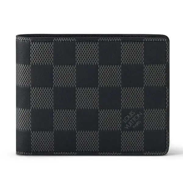 Ví Nam Louis Vuitton LV Multiple Wallet N60186 Màu Xám Đen - Túi xách - Vua Hàng Hiệu
