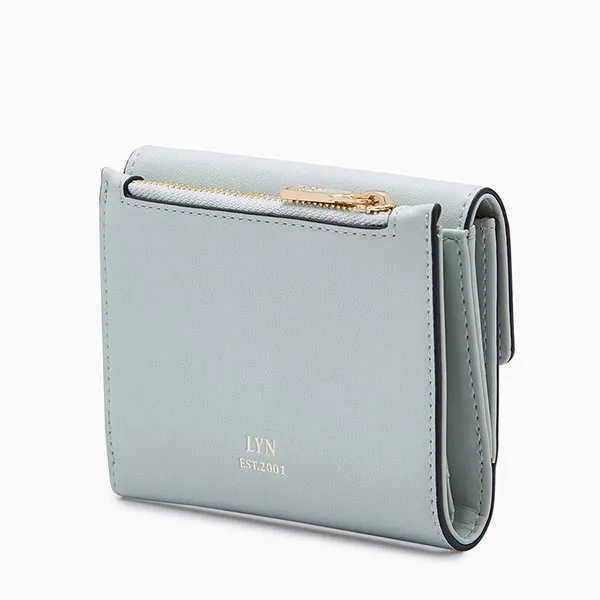 Ví Nữ Lyn Clover Flap Short Wallets LL23FWS083 Màu Xanh Nhạt