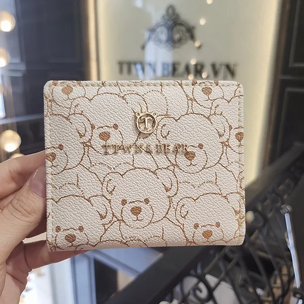 Ví Nữ TTWN BEAR TT2236 TT2407 Màu Be Nâu