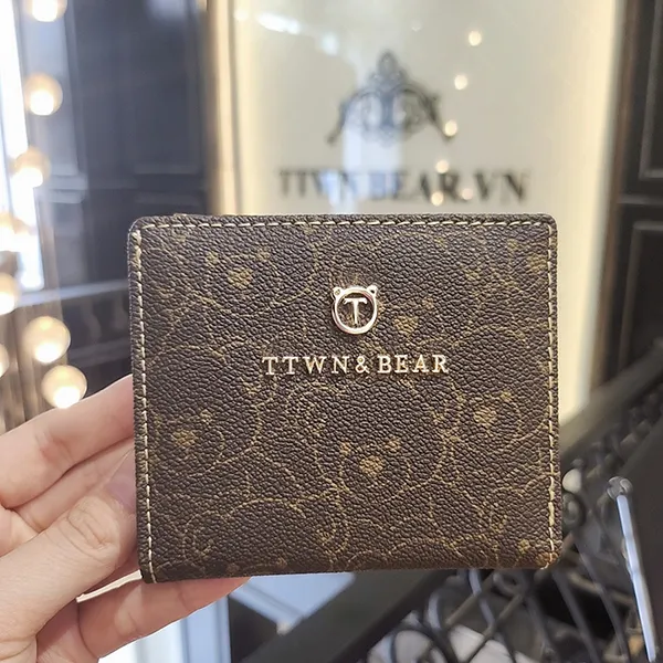 Ví Nữ TTWN BEAR TT2236 TT2407 Màu Nâu Đậm