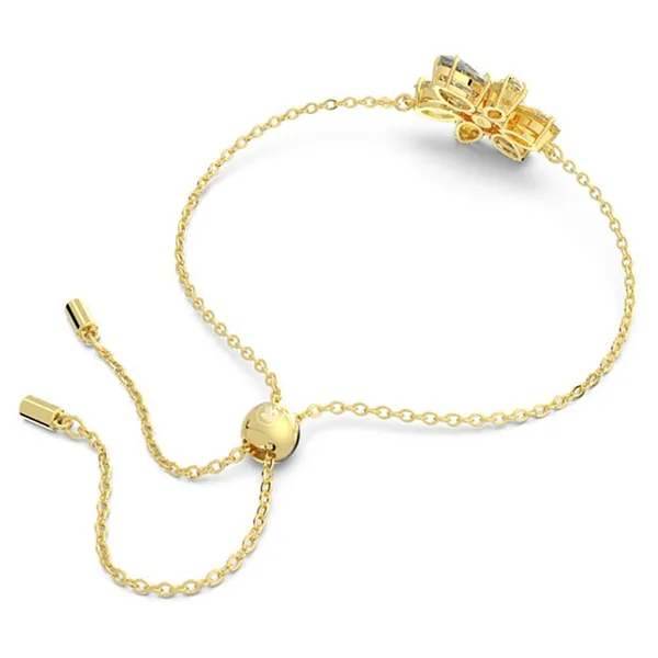 Vòng Đeo Tay Nữ Swarovski Gema Bracelet Mixed Cuts, Flower, Yellow, Gold-Tone Plated 5652820 Màu Vàng - Trang sức - Vua Hàng Hiệu