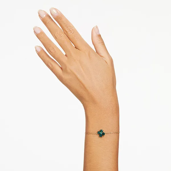 Vòng Đeo Tay Nữ Swarovski Idyllia Bracelet 5666585 Màu Vàng/Xanh