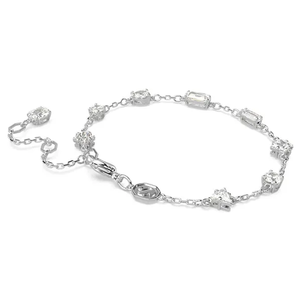 Vòng Đeo Tay Nữ Swarovski Mesmera Bracelet Mixed Cuts, Scattered Design, White, Rhodium Plated 5661530 Màu Trắng Bạc