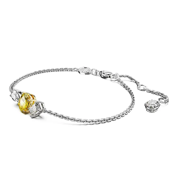 Vòng Đeo Tay Nữ Swarovski Mesmera Bracelet Mixed Cuts, Yellow, Mixed Metal Finish 5668362 Màu Bạc/Vàng