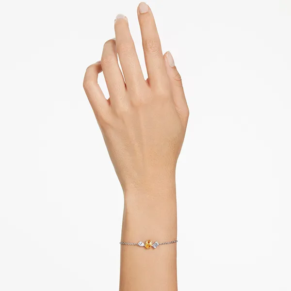 Vòng Đeo Tay Nữ Swarovski Mesmera Bracelet Mixed Cuts, Yellow, Mixed Metal Finish 5668362 Màu Bạc/Vàng