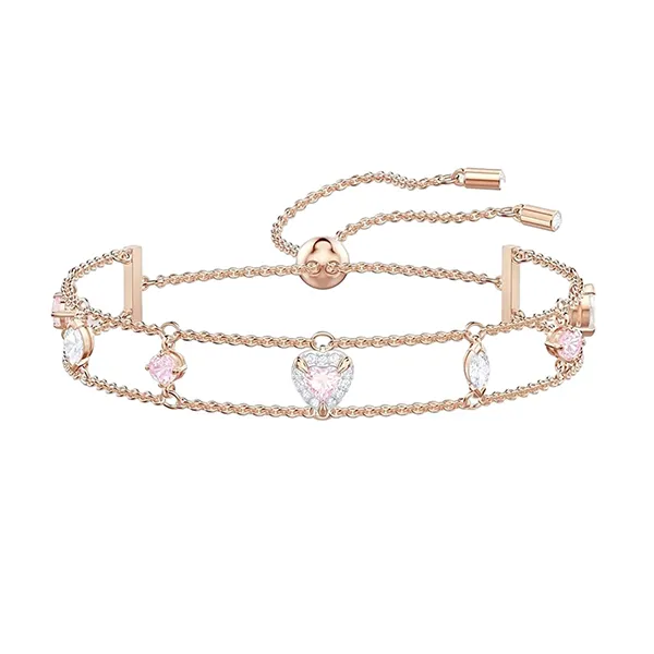 Vòng Đeo Tay Nữ Swarovski One Rose Gold Tone And Crystal Bracelet 5492243 Màu Vàng Hồng