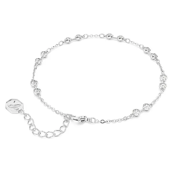 Vòng Đeo Tay Nữ Swarovski Remix Collection Strandround Cut, White, Rhodium Plated Màu Bạc