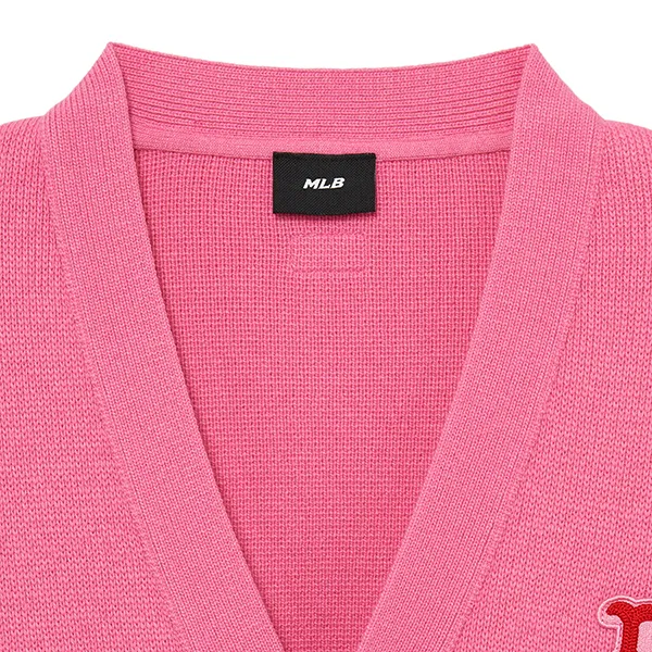 Áo Cardigan MLB Boston Red Sox 3AKCH0234-43PKS Màu Hồng Size S