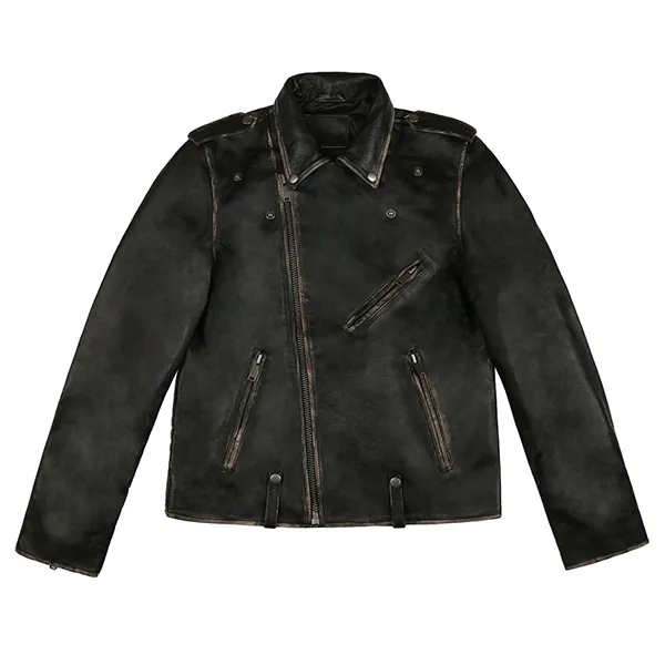 Áo Khoác Da Bolongaro Trevor Blade Biker Antique Leather Jacket MTKL019 Màu Đen Size M