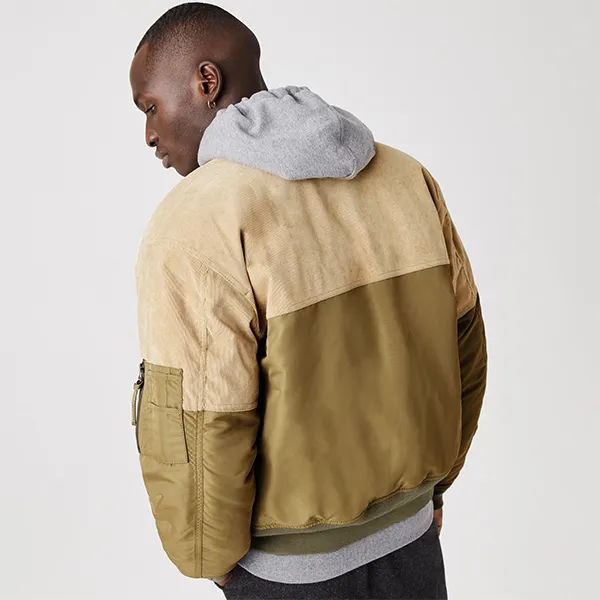 Áo Bomber Nam Lacoste Bimaterial Quilted Zip Bomber Jacket BH7773 038 Phối Màu Size 50 - Thời trang - Vua Hàng Hiệu