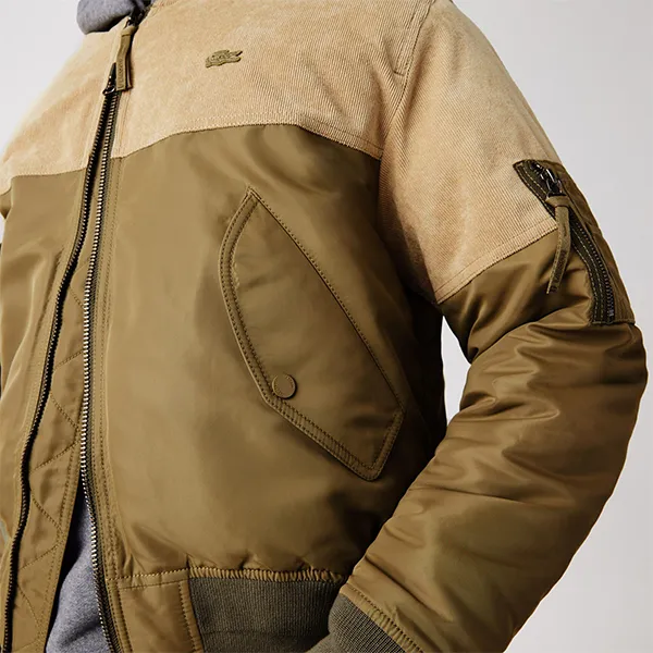 Áo Bomber Nam Lacoste Bimaterial Quilted Zip Bomber Jacket BH7773 038 Phối Màu Size 50 - Thời trang - Vua Hàng Hiệu