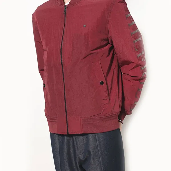 Áo Bomber Nam Tommy Hilfiger Bomber Jacket Red MW21178 XJS Màu Đỏ Đô Size L - Thời trang - Vua Hàng Hiệu
