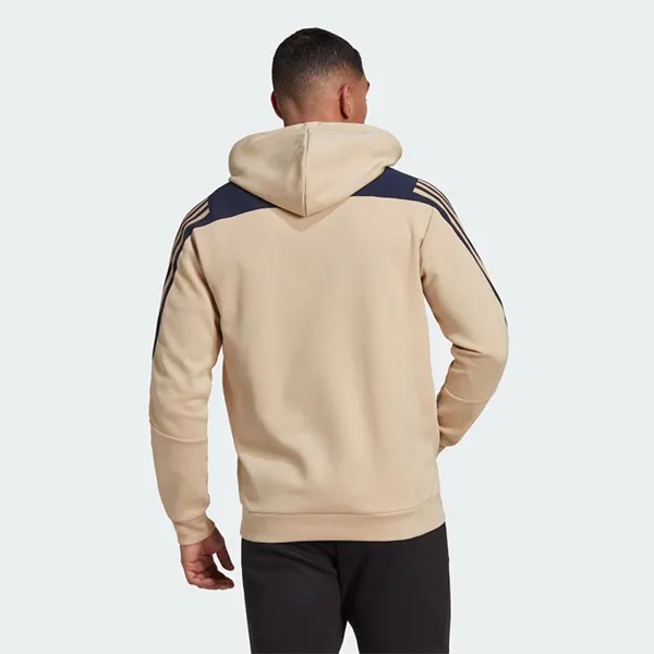 Áo Hoodie Nam Adidas Futre Icons 3-Stripes Full Zip Hoodie HK4570 Màu Be