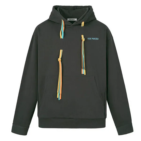 Áo Hoodie Nữ 13 De Marzo Dark Grey Colored Ribbon FR-JX-530-U Màu Xám