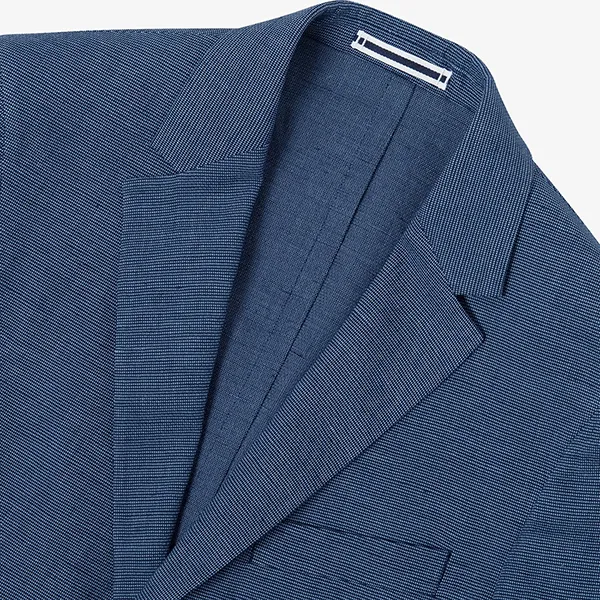Áo Khoác Blazer Nam Lacoste Men's Linen VH7102-19A-YWH Màu Xanh Đậm Size 48