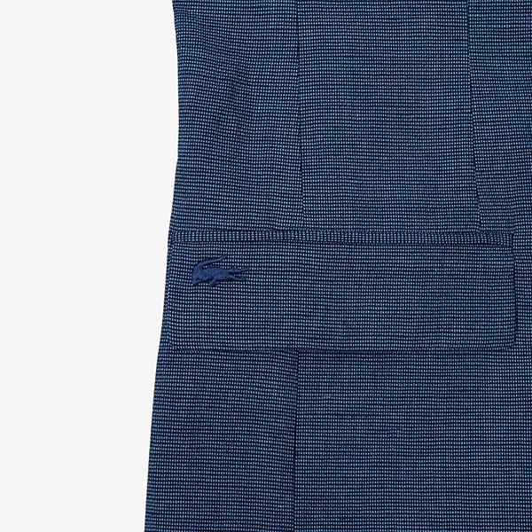 Áo Khoác Blazer Nam Lacoste Men's Linen VH7102-19A-YWH Màu Xanh Đậm Size 48