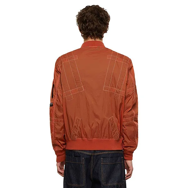 Áo Khoác Gió Nam Diesel Olive Jacket Màu Cam Size S