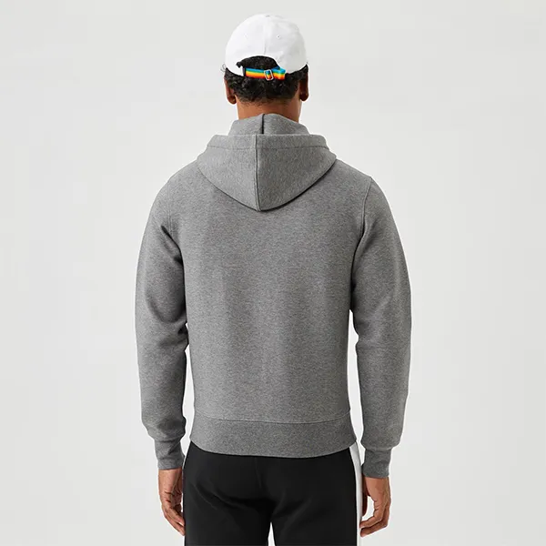 Áo Khoác Nỉ Nam Lacoste Erkek Classic Fit Fermuarlı Koyu Gri Sweatshirt SH6886 1VQ Màu Xám Đậm Size 3