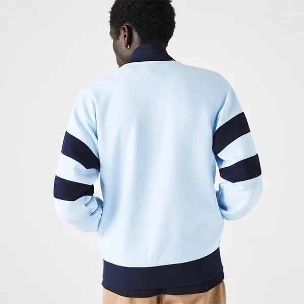 Áo Khoác Nam Lacoste Men's Sweatshirt SH7393-8VH Màu Xanh Dương Size 2