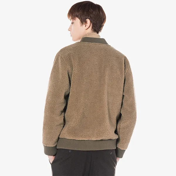 Áo Khoác Nam Lacoste Sherpa Stadium Neck Jumper SH680E Màu Nâu Size 5 - Thời trang - Vua Hàng Hiệu