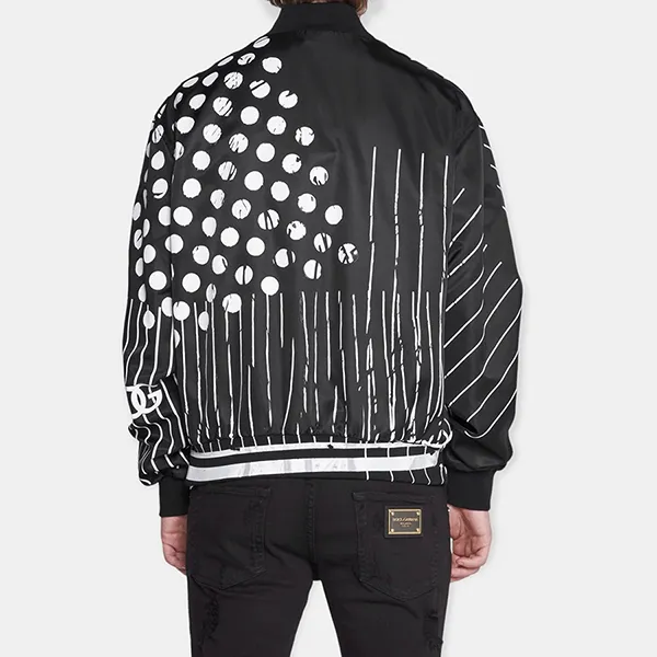 Áo Khoác Nam Dolce & Gabbana D&G Branded Tag Jacket G9VD2TG7C9PS9000 Màu Đen Size 48 (Form To)