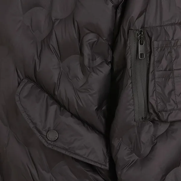 Áo Khoác Nam Dolce & Gabbana D&G Logo-Quilted Bomber Jacket G9XR0TGF076S9000 Màu Đen Size 44