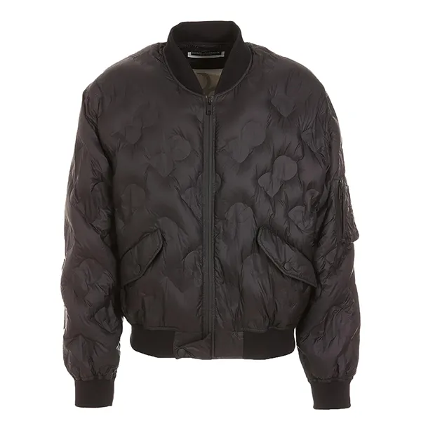 Áo Khoác Nam Dolce & Gabbana D&G Logo-Quilted Bomber Jacket G9XR0TGF076S9000 Màu Đen Size 44