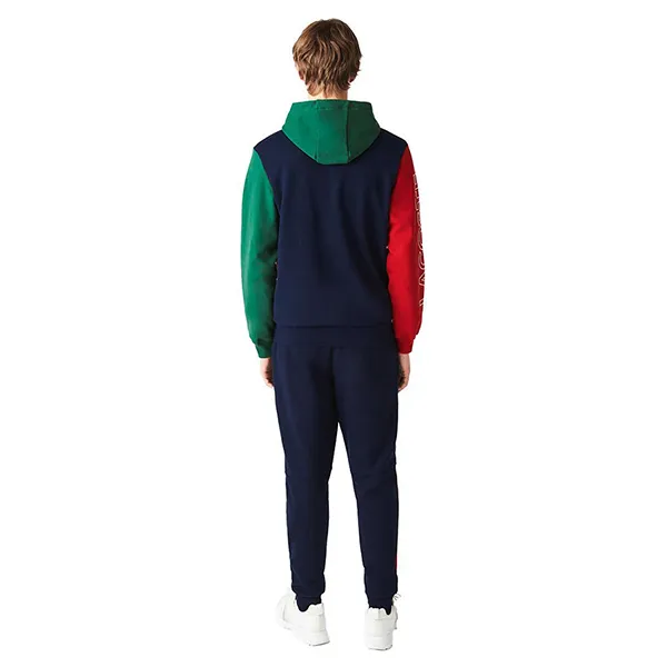 Áo Khoác Nam Lacoste Colour-block Zippered Fleece Hoodie SH1215 Phối Màu Size 3