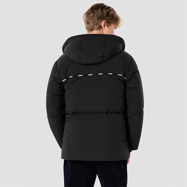 Áo Khoác Nam Lacoste Common Short Length Puffer Down Jumper BH882E-050 Màu Đen Size 46
