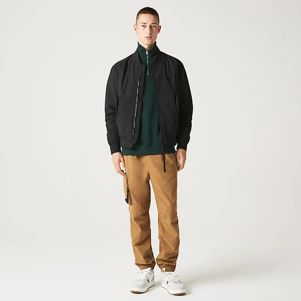 Áo Khoác Nam Lacoste Men's Insulated Padded Bomber Jacket BH0549 - 031 Màu Đen Size 48 - Thời trang - Vua Hàng Hiệu