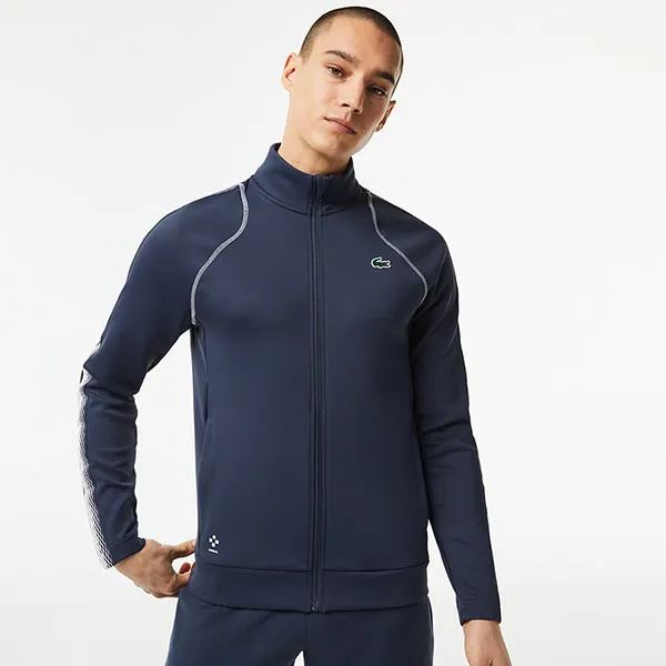 Áo Khoác Nam Lacoste SPORT Tennis x Daniil Medvedev Zipped Sweatshirt SH5220 - C9C Màu Xanh Navy Size 3 - Thời trang - Vua Hàng Hiệu
