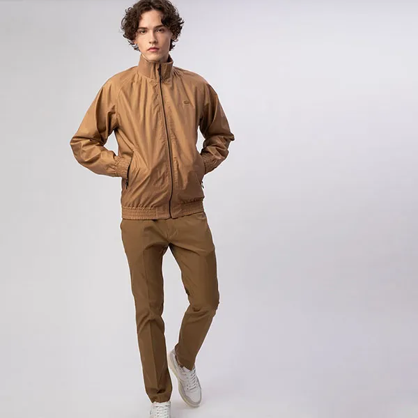 Áo Khoác Nam Lacoste Windproof/Water Repellent Tanker Jacket BH117EL - Z1S Màu Nâu Size 46 - Thời trang - Vua Hàng Hiệu