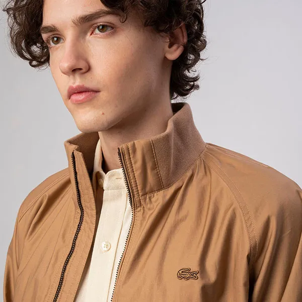 Áo Khoác Nam Lacoste Windproof/Water Repellent Tanker Jacket BH117EL - Z1S Màu Nâu Size 46 - Thời trang - Vua Hàng Hiệu