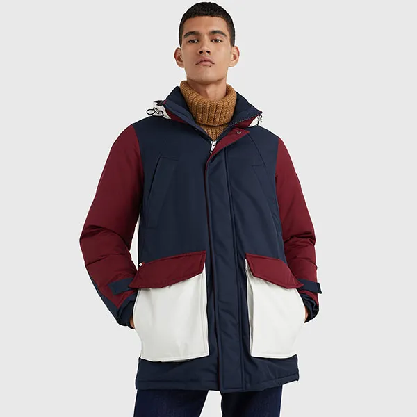 Áo Khoác Nam Tommy Hilfiger Down Rockie Parka MW27689 - 970 Phối Màu Size S - Thời trang - Vua Hàng Hiệu