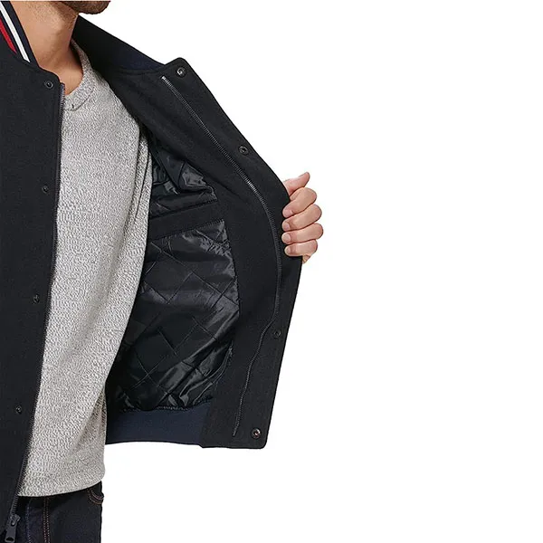 Áo Khoác Nam Tommy Hilfiger Men's Mixed Media Varsity Bomber Jacket AP853 Phối Màu Size M - Thời trang - Vua Hàng Hiệu