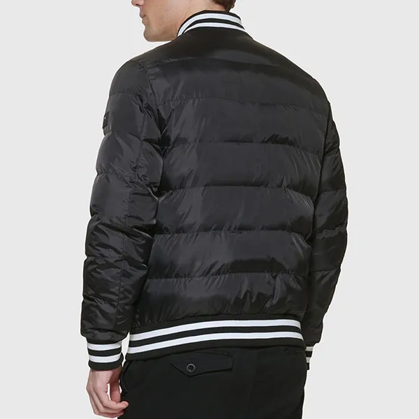 Áo Khoác Nam Tommy Hilfiger Quilted Bomber Jacket 151AN554 - BA1 Màu Đen Size L - Thời trang - Vua Hàng Hiệu