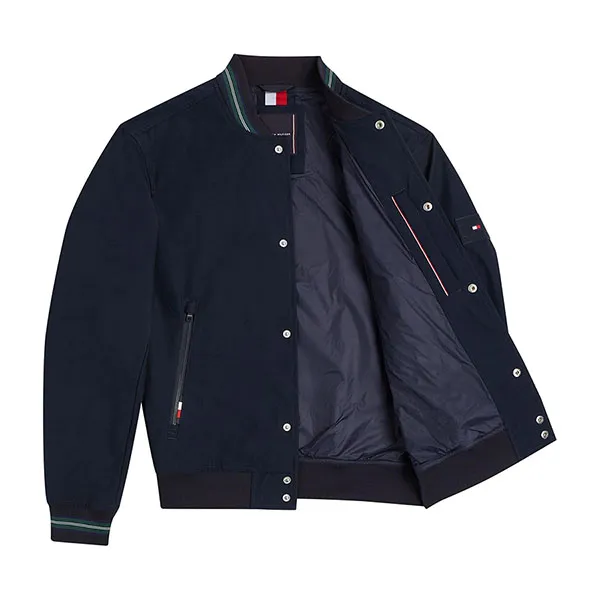 Áo Khoác Nam Tommy Hilfiger Special Offer Twill Bomber Jacket MW29682 - 400 Màu Xanh Navy Size L