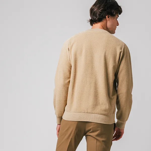 Áo Len Nam Lacoste Men’s Crew Neck AH0728L-02S Màu Be Size 3